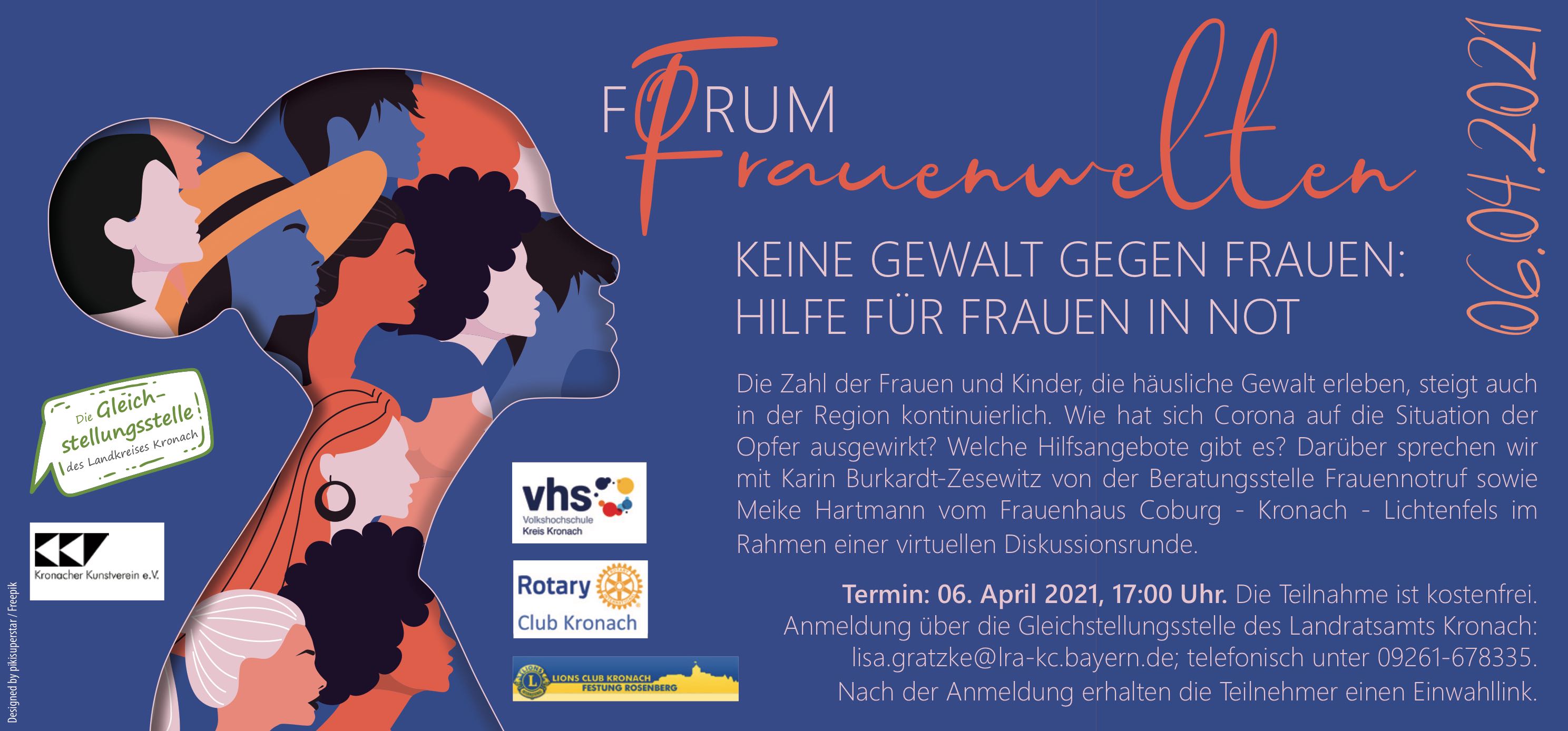 Forum Frauenwelten am 6. April 2021