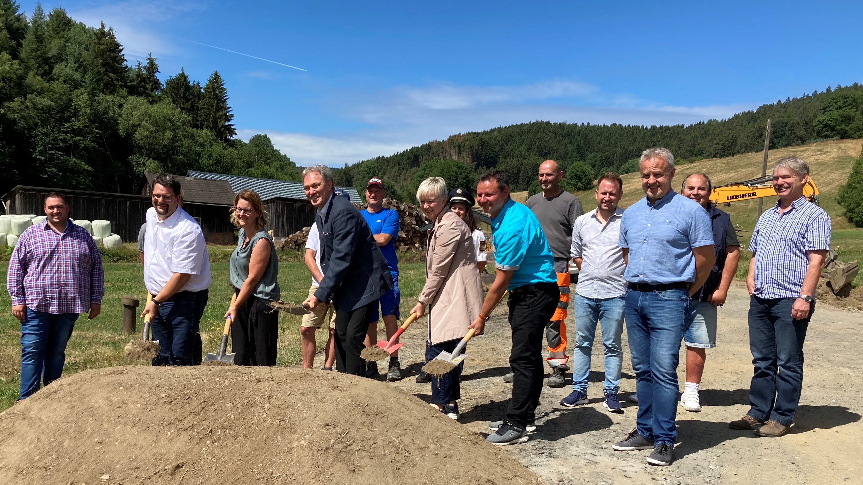 Spatenstich für den Ausbau der KC 1 bei Ebersdorf