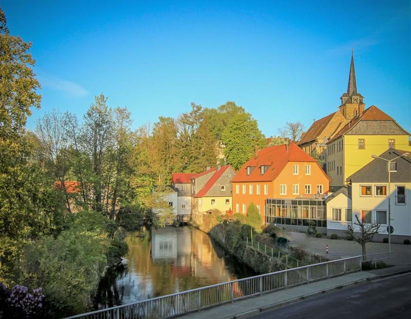 „Alter Ortskern“ von Küps mit der Sankt Jakobi Kirche