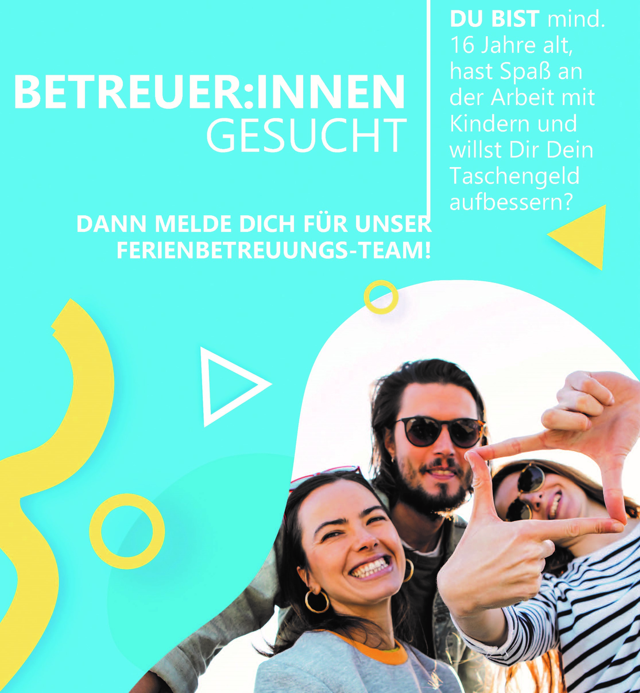 Der Kreisjugendring Kronach sucht Betreuer:innen (m/w/d) für das Spielmobil- und Ferienbetreuungsteam