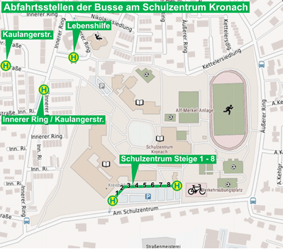 Abfahrtsstellen Schulzentrum