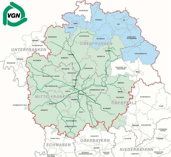 VGN Karte Erweiterungsgebiet
