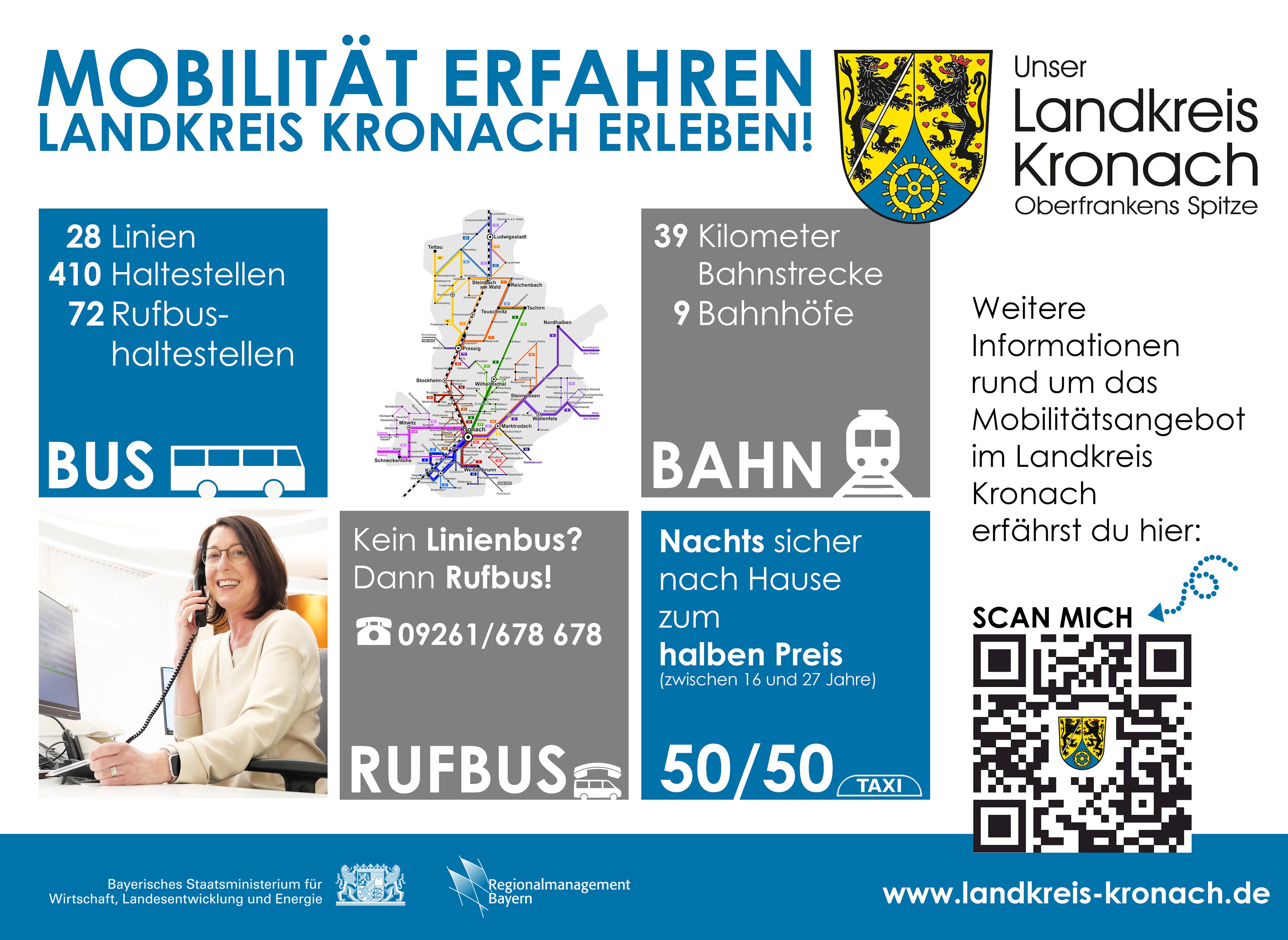 Mobilität im Landkreis Kronach – Einfach. Schnell. Flexibel.  