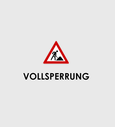 Straßensperrung wegen Ausbau der Kreisstraße KC 7 in der Ortsdurchfahrt Tschirn 