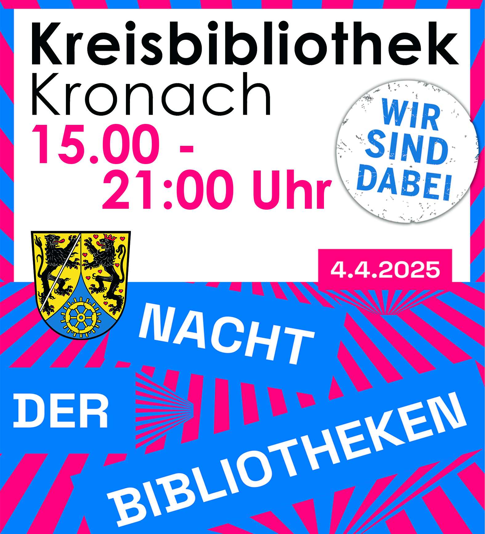 „Wissen. Teilen. Entdecken.“ – Kreisbibliothek Kronach lädt zur Nacht der Bibliotheken ein