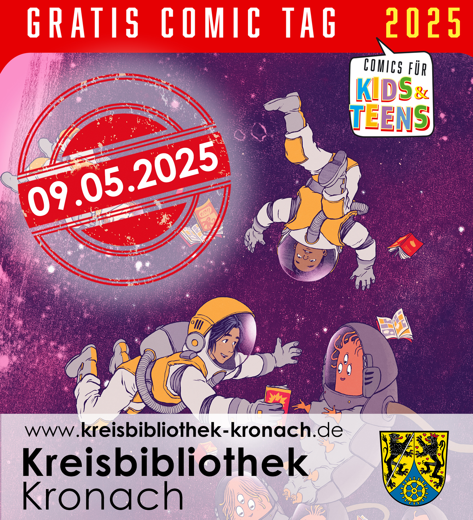 Gratis Comic Tag in der Kreisbibliothek Kronach – Comics für alle!